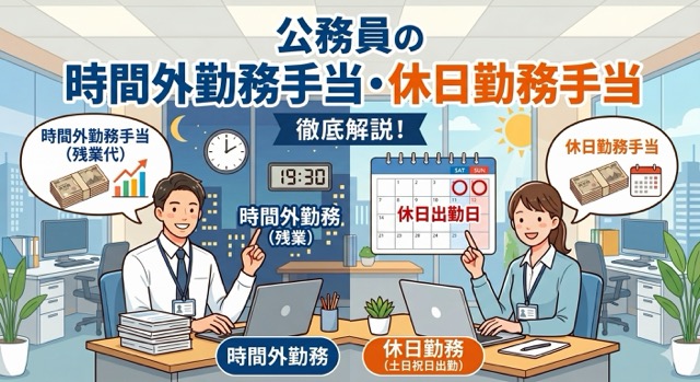 公務員の時間外勤務手当・休日勤務手当の計算方法を徹底解説【令和８年度】｜公務員の給与・福利厚生や資産形成の教科書